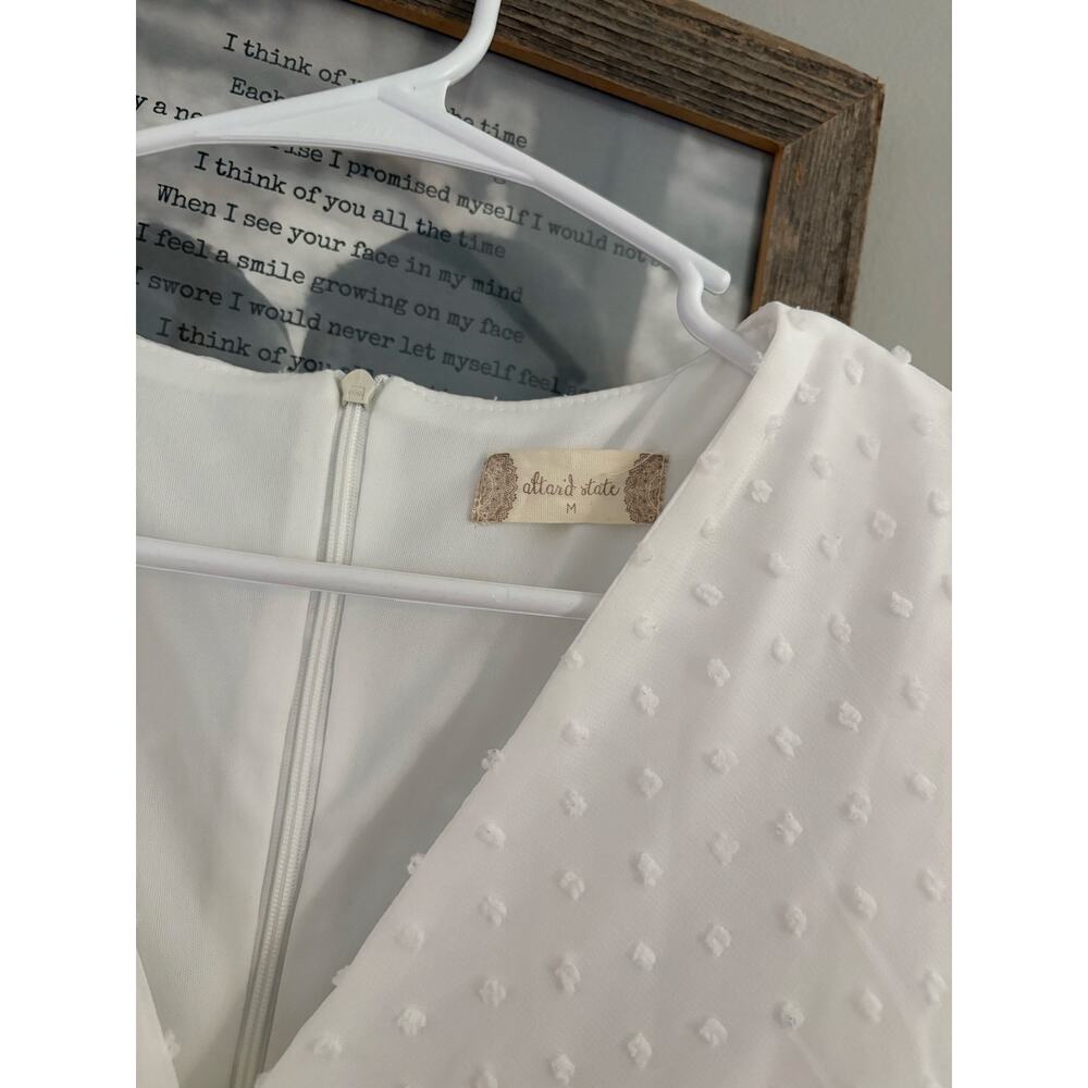 Altard State White Ruffle Dress Size Medium - Picture 3 of 4